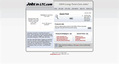 Desktop Screenshot of jobsinltc.com