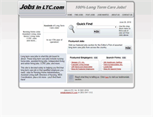 Tablet Screenshot of jobsinltc.com